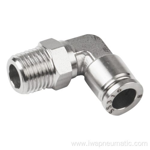 Stainless steel Male elbow pneumatic fitting